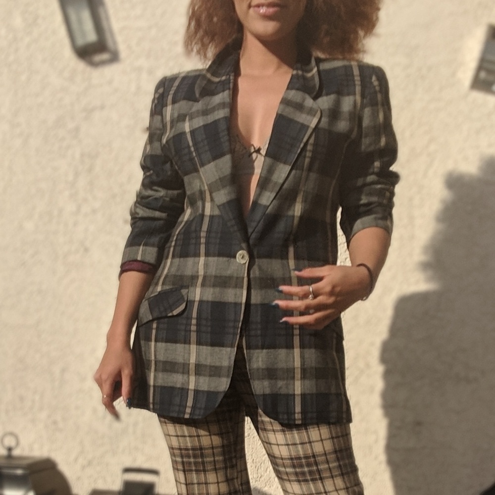 ∆ Blue Plaid Blazer∆